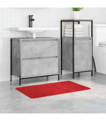vidaXL Anti-slip Bath Mat Red 50 x 80 cm PP