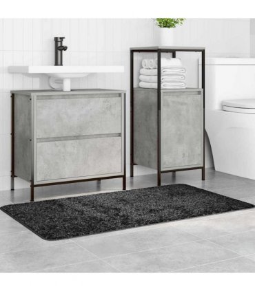 vidaXL Anti-slip Bath Mat Dark Grey 70 x 120 cm PP