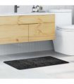 vidaXL Anti-slip Bath Mat Dark grey 60 x 90 cm PP