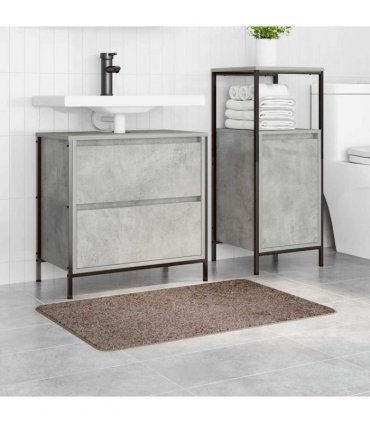 vidaXL Anti-slip Bath Mat Brown 60 x 90 cm PP