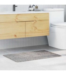vidaXL Anti-slip Bath Mat Grey 60 x 90 cm PP