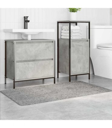 vidaXL Anti-slip Bath Mat Grey 70 x 120 cm PP