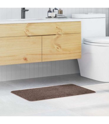 vidaXL Anti-slip Bath Mat Brown 50 x 80 cm PP