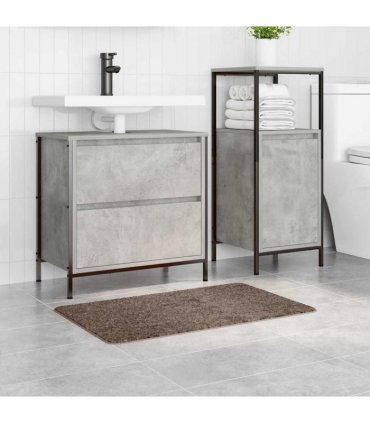 vidaXL Anti-slip Bath Mat Brown 50 x 80 cm PP