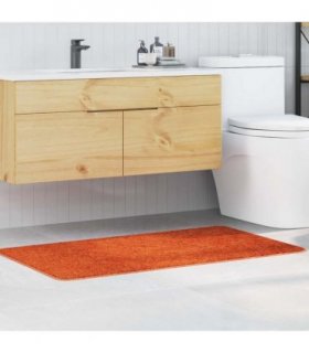vidaXL Anti-slip Bath Mat Orange 70 x 120 cm PP