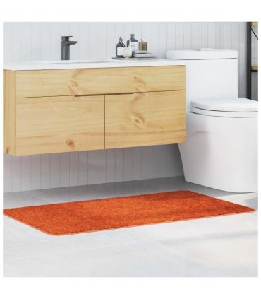 vidaXL Anti-slip Bath Mat Orange 70 x 120 cm PP