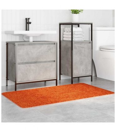 vidaXL Anti-slip Bath Mat Orange 70 x 120 cm PP