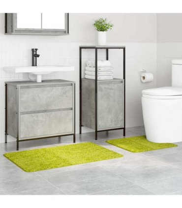 vidaXL Anti-slip Bath Mat Set 2 pcs Green PP