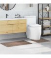 vidaXL Anti-slip Bath Mat Set 2 pcs Brown PP
