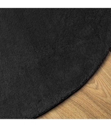 vidaXL Area Rugs Oval HUARTE Black 120 x 170 cm 100% Polyester