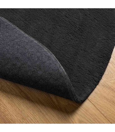 vidaXL Area Rugs Oval HUARTE Black 120 x 170 cm 100% Polyester