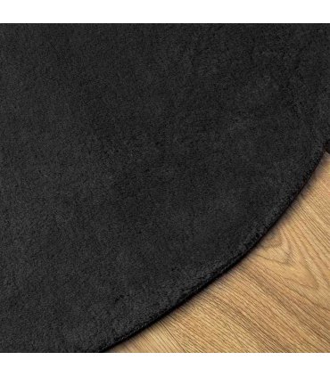 vidaXL Area Rugs Oval HUARTE Black 160 x 230 cm 100% Polyester