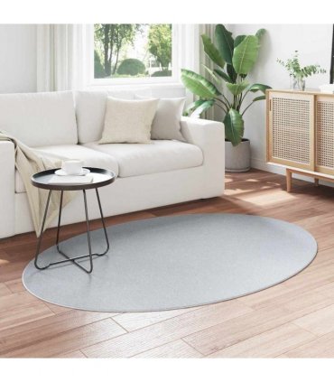 vidaXL Area Rugs Oval HUARTE Grey 120 x 170 cm 100% Polyester