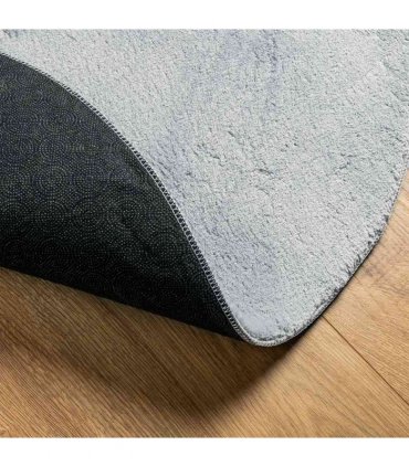 vidaXL Area Rugs Oval HUARTE Grey 120 x 170 cm 100% Polyester