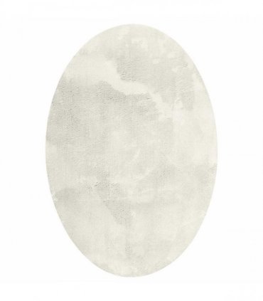 vidaXL Area Rugs Oval HUARTE Cream 140 x 200 cm 100% Polyester