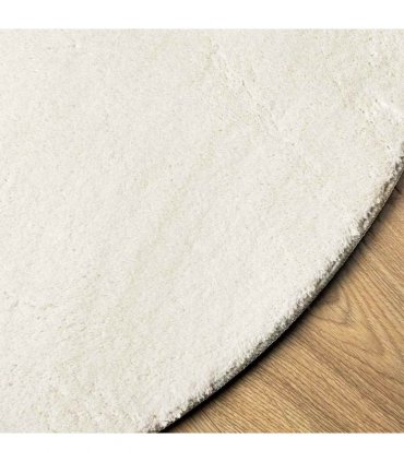 vidaXL Area Rugs Oval HUARTE Cream 140 x 200 cm 100% Polyester