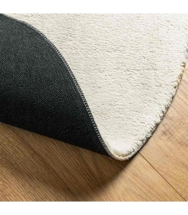 vidaXL Area Rugs Oval HUARTE Cream 140 x 200 cm 100% Polyester