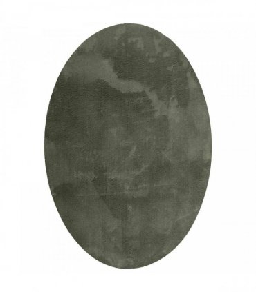 vidaXL Area Rugs Oval HUARTE Forest Green 140 x 200 cm 100% Polyester