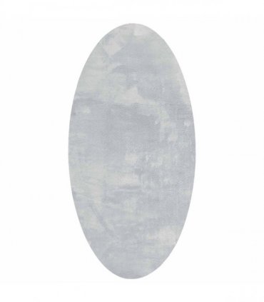 vidaXL Area Rugs Oval HUARTE Grey 80 x 150 cm 100% Polyester