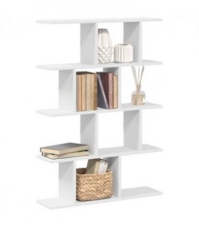 vidaXL Wall Cube Shelf 12 Compartments White Engineered Wood — V0672058829