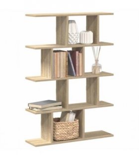 vidaXL Wall Cube Shelf 12 Compartments Sonoma Oak Engineered Wood — V0672058830