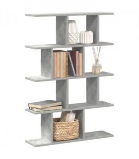 vidaXL Wall Cube Shelf 12 Compartments Concrete Grey Engineered Wood — V0672058833
