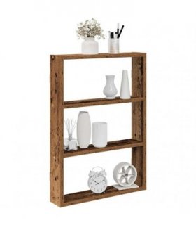 vidaXL Wall Shelf Old Wood 43x9x60 cm Engineered Wood