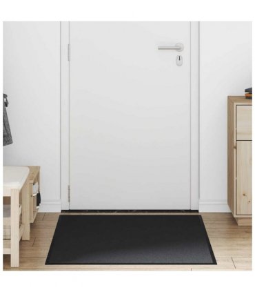 vidaXL Doormat Black 90x150 cm — Size: 90 x 150 cm — V0672059283