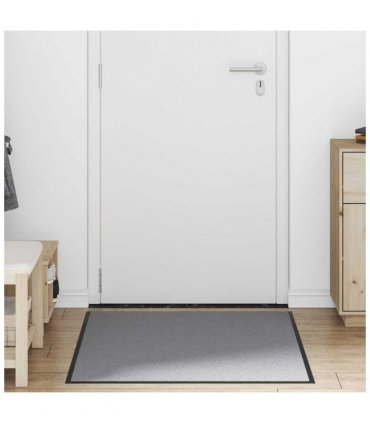 vidaXL Doormat Grey 90x150 cm — Size: 90 x 150 cm — V0672059287