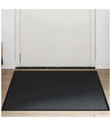 vidaXL Doormat Black 90x120 cm — Size: 90 x 120 cm — V0672059293