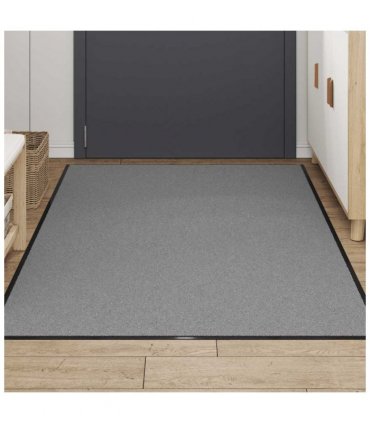 vidaXL Doormat Grey 115x200 cm — Size: 115 x 200 cm