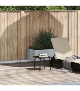vidaXL Garden Coffee Table Rectangular Brown 40x40x37 cm Poly Rattan — Size: 40 x 40 x 37 cm