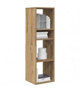vidaXL Book Cabinet Artisan Oak 34x31x112 cm Engineered Wood — Size: 34 x 31 x 112 cm