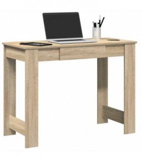 vidaXL Desk Sonoma Oak 100x45x75 cm Engineered Wood