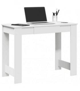 vidaXL Desk White 100x45x75 cm Engineered Wood