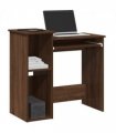vidaXL Desk with Shelves Brown Oak 84x40x78 cm Engineered Wood