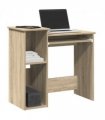 vidaXL Desk with Shelves Sonoma Oak 84x40x78 cm Engineered Wood