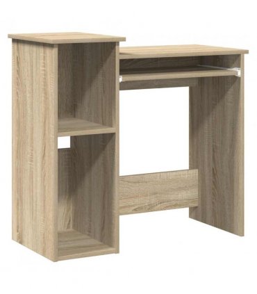 vidaXL Desk with Shelves Sonoma Oak 84x40x78 cm Engineered Wood