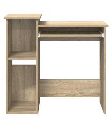 vidaXL Desk with Shelves Sonoma Oak 84x40x78 cm Engineered Wood