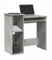 vidaXL Desk with Shelves Concrete Grey 84x40x78 cm Engineered Wood