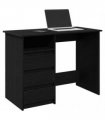 vidaXL Desk Black 102x50x75 cm Engineered Wood
