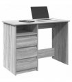 vidaXL Desk Grey Sonoma 102x50x75 cm Engineered Wood
