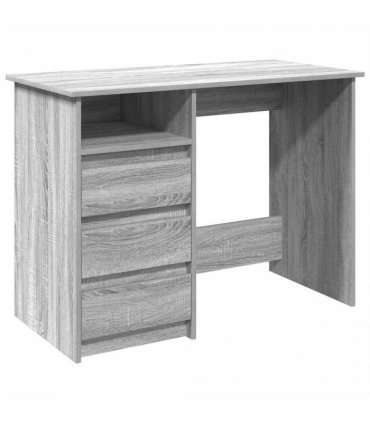 vidaXL Desk Grey Sonoma 102x50x75 cm Engineered Wood
