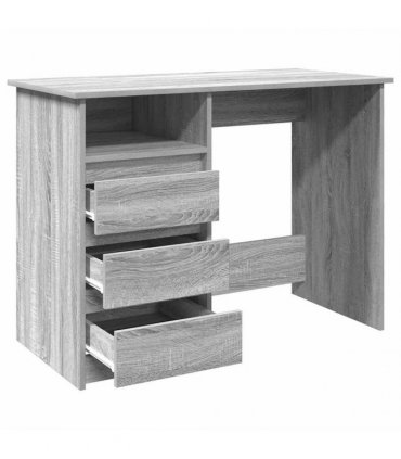vidaXL Desk Grey Sonoma 102x50x75 cm Engineered Wood