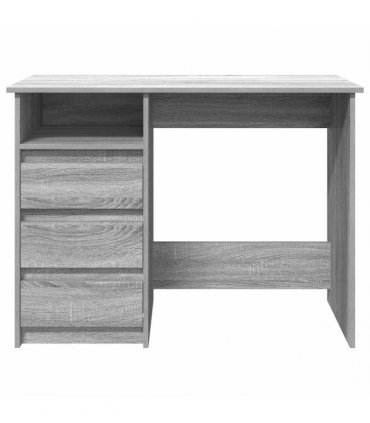 vidaXL Desk Grey Sonoma 102x50x75 cm Engineered Wood