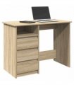 vidaXL Desk Sonoma Oak 102x50x75 cm Engineered Wood