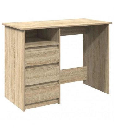 vidaXL Desk Sonoma Oak 102x50x75 cm Engineered Wood