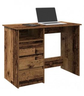 vidaXL Desk Old Wood 102x50x75 cm Engineered Wood