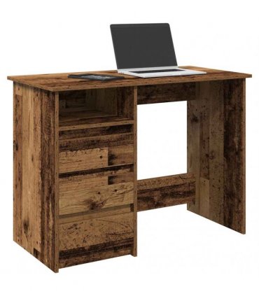 vidaXL Desk Old Wood 102x50x75 cm Engineered Wood
