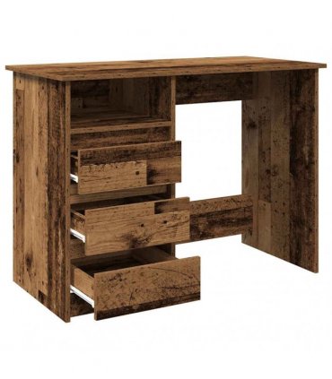 vidaXL Desk Old Wood 102x50x75 cm Engineered Wood